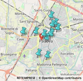 Mappa Via San Pietro, 35139 Padova PD, Italia (1.2575)