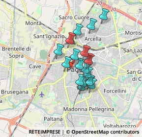 Mappa Via San Pietro, 35139 Padova PD, Italia (1.21412)