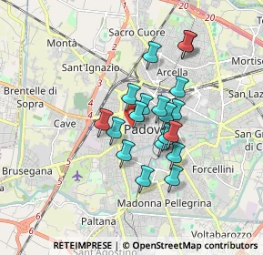 Mappa Via San Pietro, 35139 Padova PD, Italia (1.28632)