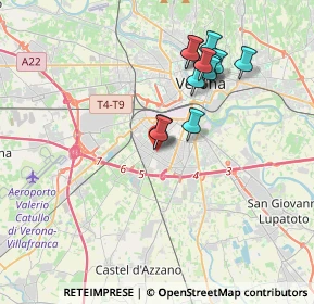 Mappa Via Giovanni V Schiaparelli, 37100 Verona VR, Italia (3.33583)