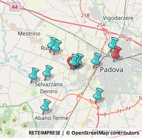 Mappa Via E. Fermi, 35030 Caselle PD, Italia (3.01667)