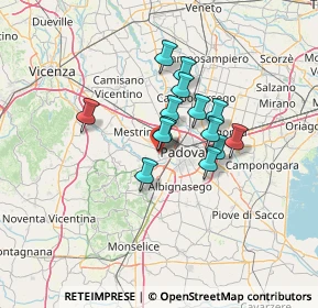 Mappa Via Penghe, 35030 Caselle PD, Italia (9.33)