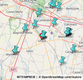 Mappa Via XXIV Maggio, 25016 Ghedi BS, Italia (8.462)