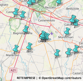 Mappa Via XXIV Maggio, 25016 Ghedi BS, Italia (9.366)