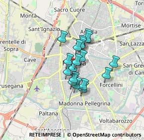 Mappa Via S. Gregorio Barbarigo, 35141 Padova PD, Italia (1.06611)