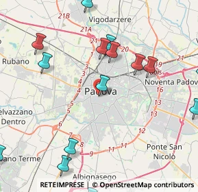 Mappa Via S. Gregorio Barbarigo, 35141 Padova PD, Italia (5.69059)