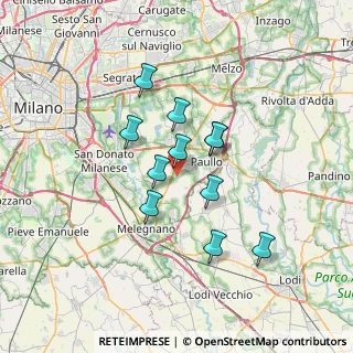 Mappa Via Giuseppe Verdi, 20067 Tribiano MI, Italia (5.46)