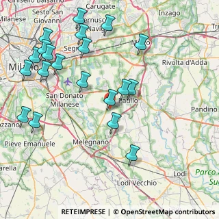 Mappa Via Giuseppe Verdi, 20067 Mediglia MI, Italia (9.7665)