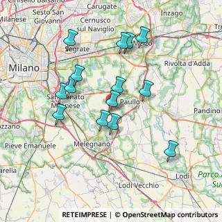 Mappa Via Giuseppe Verdi, 20067 Mediglia MI, Italia (6.95214)