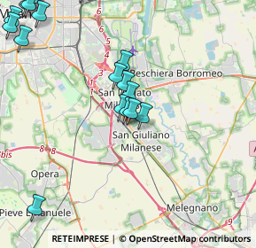 Mappa Via Pinciroli, 20098 San Giuliano Milanese MI, Italia (5.734)