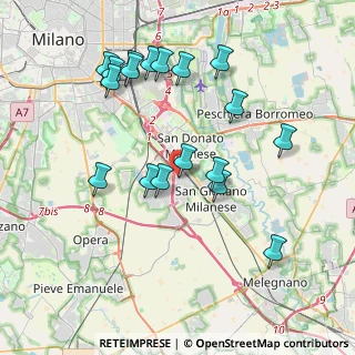 Mappa Via Carlo Emilio Gadda, 20097 Area Industriale MI, Italia (3.98333)