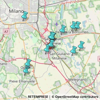 Mappa Via Carlo Emilio Gadda, 20097 Area Industriale MI, Italia (3.30714)