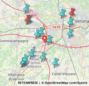 Mappa Aeroporto Valerio Catullo, 37060 Caselle VR, Italia (4.2475)