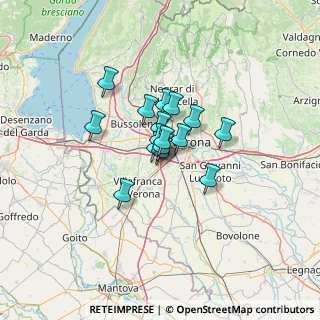 Mappa Aeroporto Valerio Catullo, 37062 Dossobuono VR, Italia (7.43063)
