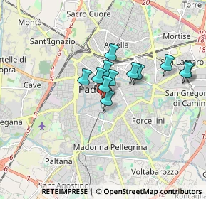 Mappa Via del Padovanino, 35123 Padova PD, Italia (1.25833)