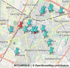Mappa Via del Padovanino, 35123 Padova PD, Italia (1.935)