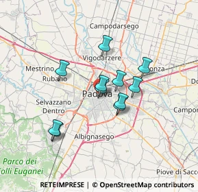 Mappa Via del Padovanino, 35123 Padova PD, Italia (5.20818)