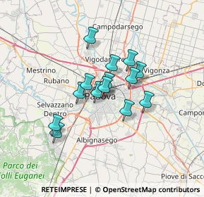 Mappa Via Padovanino, 35123 Padova PD, Italia (4.76071)