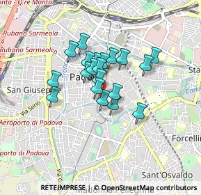 Mappa Via del Padovanino, 35123 Padova PD, Italia (0.584)