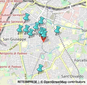 Mappa Via Padovanino, 35123 Padova PD, Italia (0.72364)