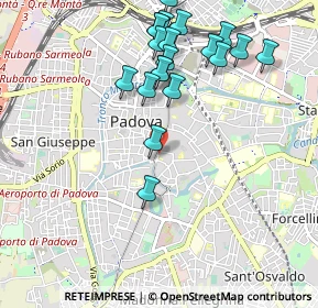 Mappa Via del Padovanino, 35123 Padova PD, Italia (1.059)