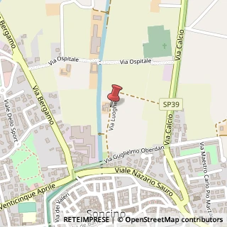 Mappa Strada dei luoghetti, 26029 Soncino, Cremona (Lombardia)