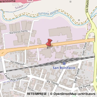 Mappa Via Villanova, 75, 37047 San Bonifacio, Verona (Veneto)