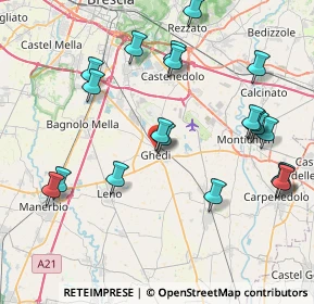 Mappa Via Lapapasini, 25016 Ghedi BS, Italia (8.9625)