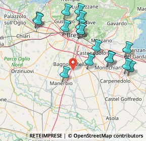Mappa Via Nicolò Copernico, 25024 Porzano BS, Italia (16.98588)