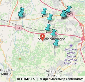Mappa Via Guastalla, 37066 Sommacampagna VR, Italia (4.49167)