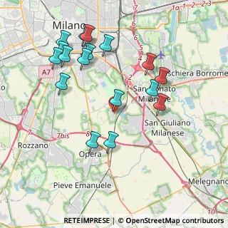 Mappa Via Guido Rossa, 20097 San Donato Milanese MI, Italia (4.18412)