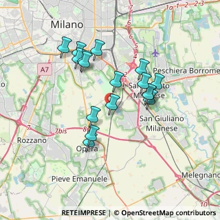 Mappa Via Guido Rossa, 20097 San Donato Milanese MI, Italia (3.20706)