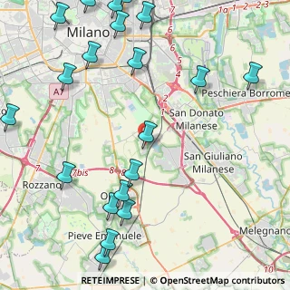 Mappa Via Guido Rossa, 20097 San Donato Milanese MI, Italia (5.958)