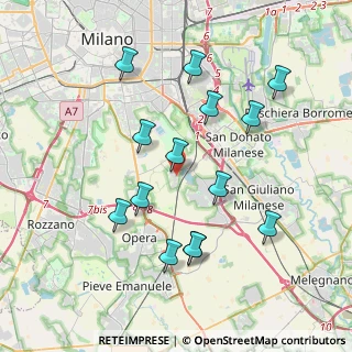 Mappa Via Guido Rossa, 20097 San Donato Milanese MI, Italia (3.82571)
