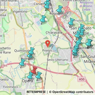 Mappa Via Guido Rossa, 20097 San Donato Milanese MI, Italia (2.885)