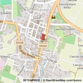 Mappa Via Giacomo Salino, 33, 13881 Cavaglià, Biella (Piemonte)
