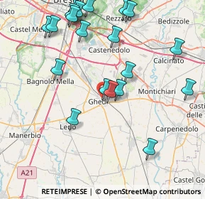 Mappa Via Carlo Goldoni, 25016 Ghedi BS, Italia (9.2585)
