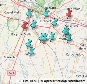 Mappa Via Carlo Goldoni, 25016 Ghedi BS, Italia (6.53214)
