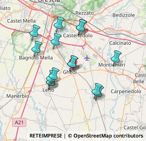 Mappa Via Carlo Goldoni, 25016 Ghedi BS, Italia (6.65867)