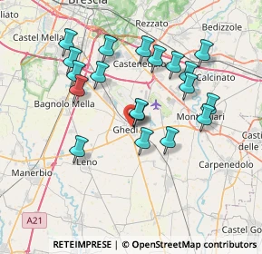 Mappa Via Carlo Goldoni, 25016 Ghedi BS, Italia (6.94947)