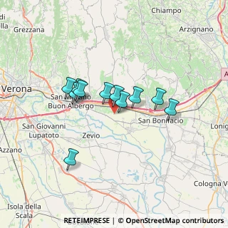 Mappa Via Catena, 37042 Caldiero VR, Italia (5.27909)
