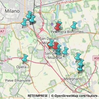 Mappa Via Costa, 20098 San Giuliano Milanese MI, Italia (4.25333)