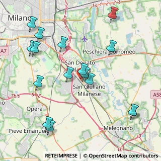 Mappa Via Costa, 20098 San Giuliano Milanese MI, Italia (4.68875)