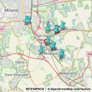 Mappa Via Costa, 20098 San Giuliano Milanese MI, Italia (2.87923)