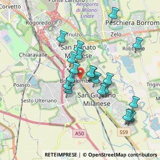 Mappa Via Costa, 20098 San Giuliano Milanese MI, Italia (1.7675)