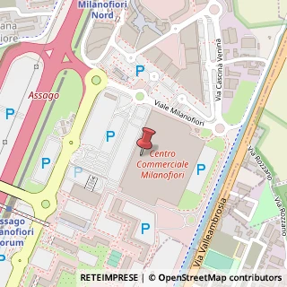 Mappa Centro Commerciale Milanofiori, 20090 Assago, Milano (Lombardia)