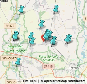 Mappa Via Gorizia, 26017 Trescore Cremasco CR, Italia (3.365)