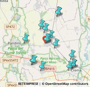 Mappa Via Gorizia, 26017 Trescore Cremasco CR, Italia (3.68063)