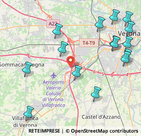 Mappa Verona Aeroporto, 37060 Caselle VR, Italia (5.20933)