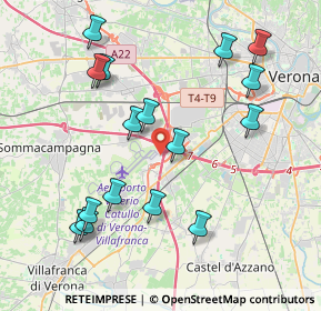 Mappa Verona Aeroporto, 37060 Caselle VR, Italia (4.25688)